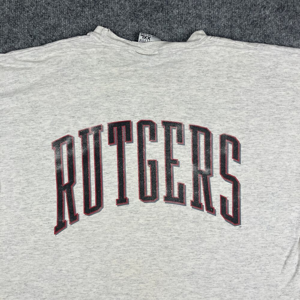 Gear Rutgers‎ T-Shirt Mens XXL Gray Collegiate Graphic Gear for Sports Tee